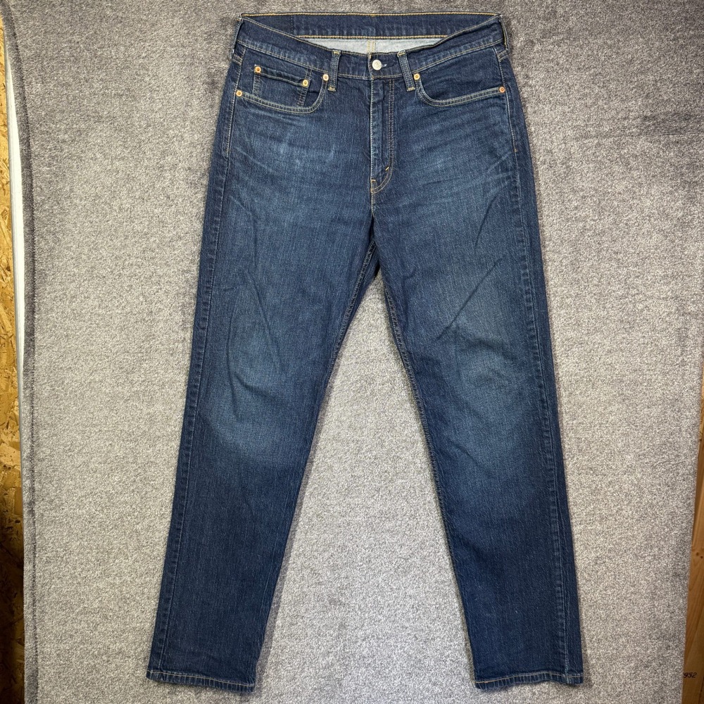Levi's 550 Relaxed Fit Jeans Mens 34x36 Dark Wash Indigo Blue Denim Stretch